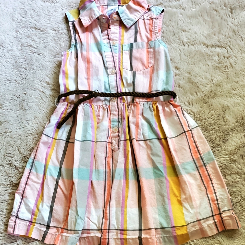Button up collared dress